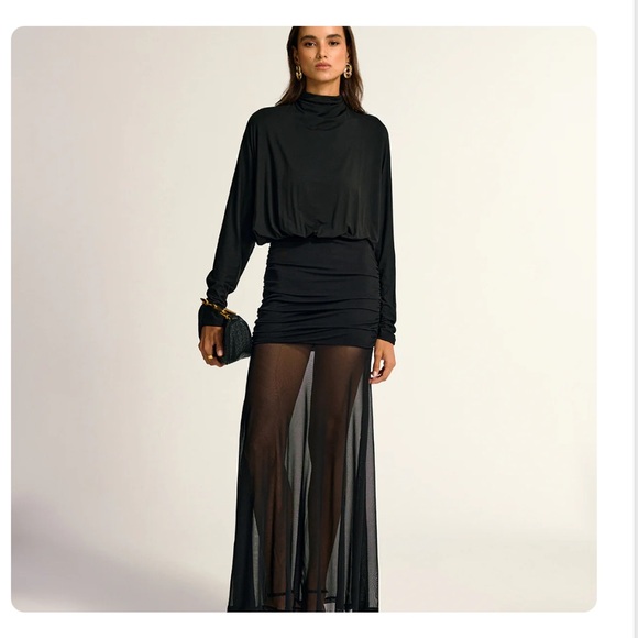 Commense Dresses & Skirts - Commense Black Sheer Maxi Dress